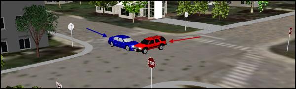 Chevy Blazer vs Chrysler 300 Accident