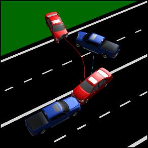 Head-On Traffic Accident Reconstruction