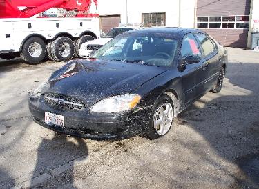 Vehicle vs Sign Accident