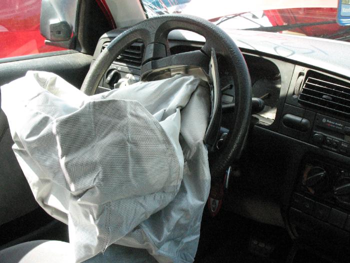 Driver Airbag Deployment from Accident