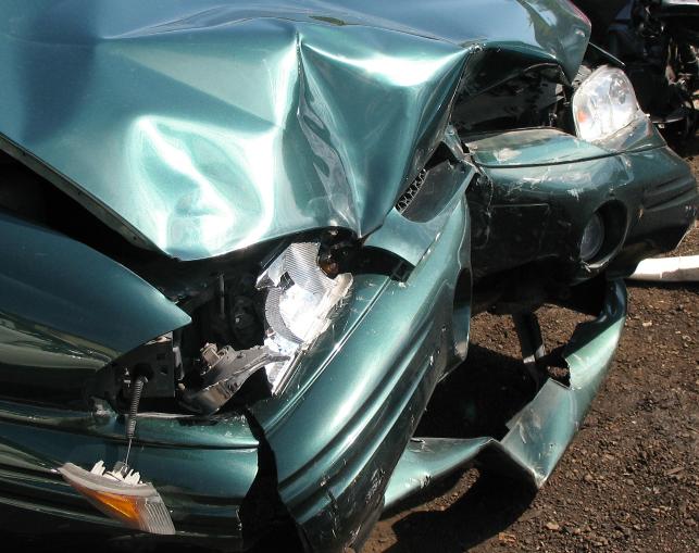 Front Bumper Damage from Collision