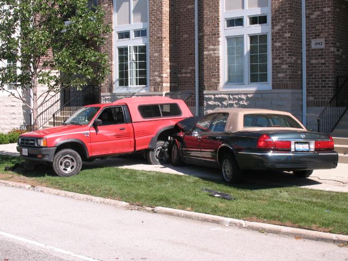 Pickup vs Sedan Traffic Accident
