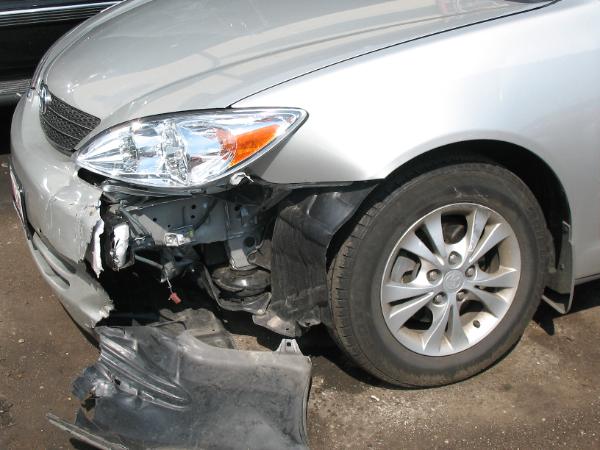 Vehicle Damage from Front End Crash