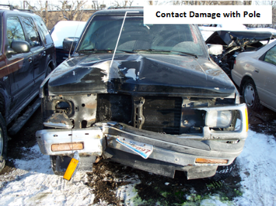 Chevy Blazer Pole Accident