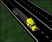 3D Jack-Knife Semi-Truck #1