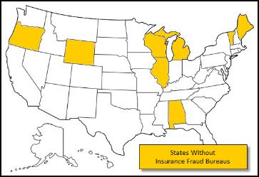 States Without Fraud Bureaus for Investigation